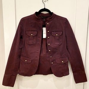 NWT White House Black Market Button-Front Jacket - 00